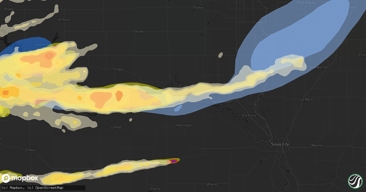 Hail map in Saint Helena, NE on September 1, 2026