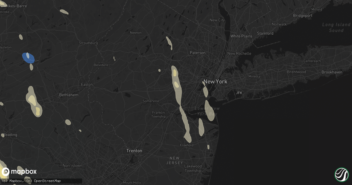 Hail map in Scotch Plains, NJ on September 1, 2026
