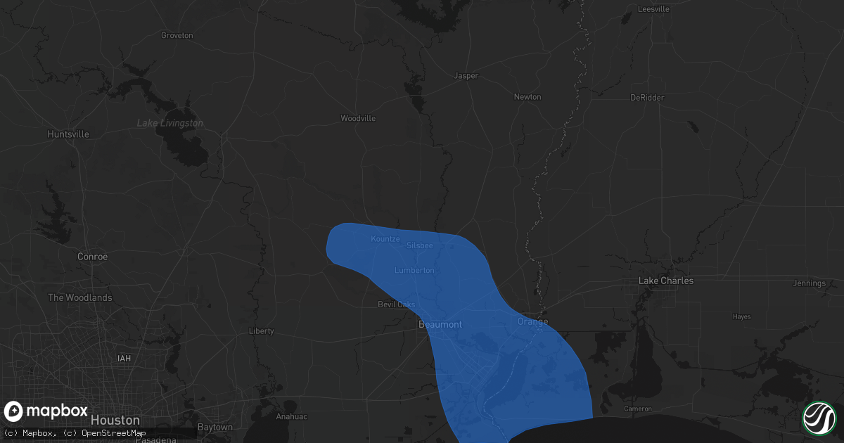 Hail map in Silsbee, TX on September 1, 2026