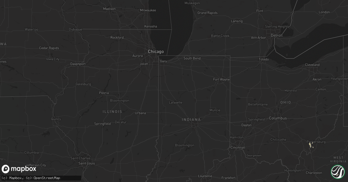Hail map in Tennessee on September 2, 2012