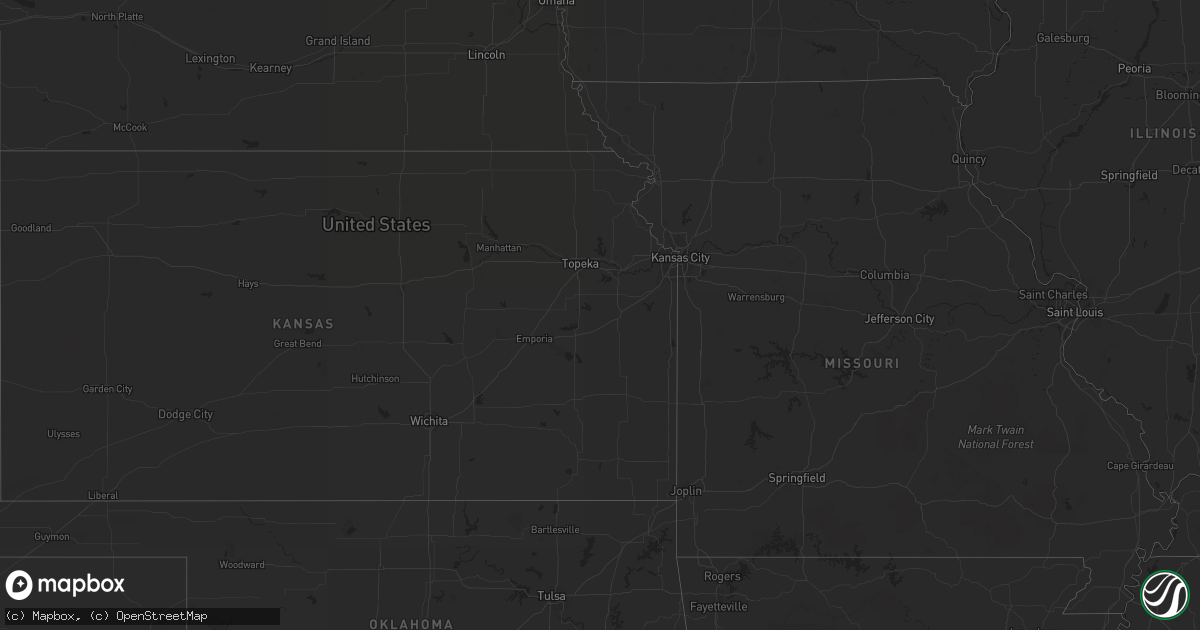 Hail map on September 2, 2012