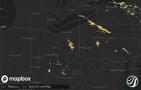 Hail map preview on 09-02-2013