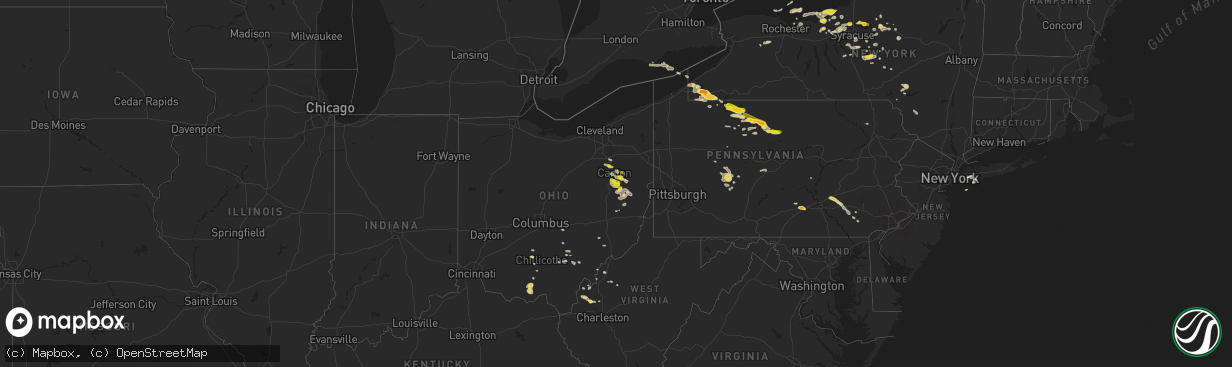 Hail map on September 2, 2013