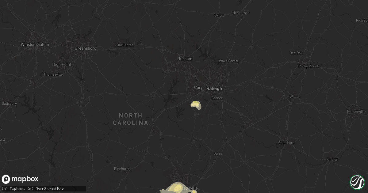 Hail map in Apex, NC on September 2, 2014