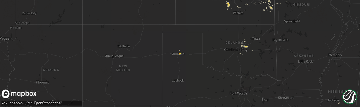 Hail map on September 2, 2014