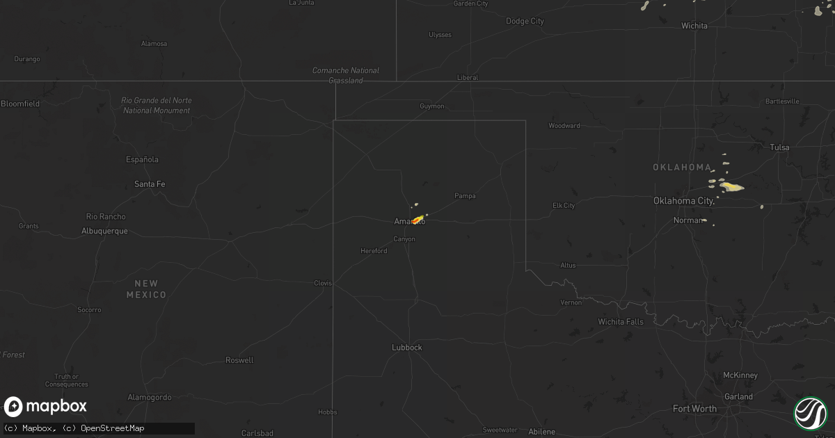 Hail map on September 2, 2014