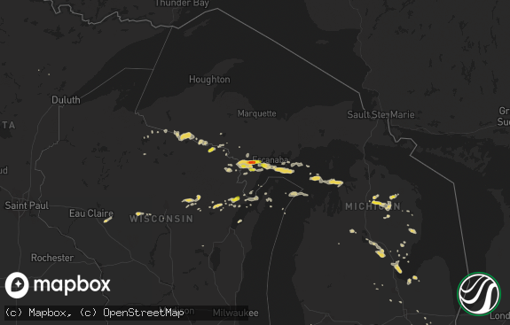 Hail map preview on 09-02-2015