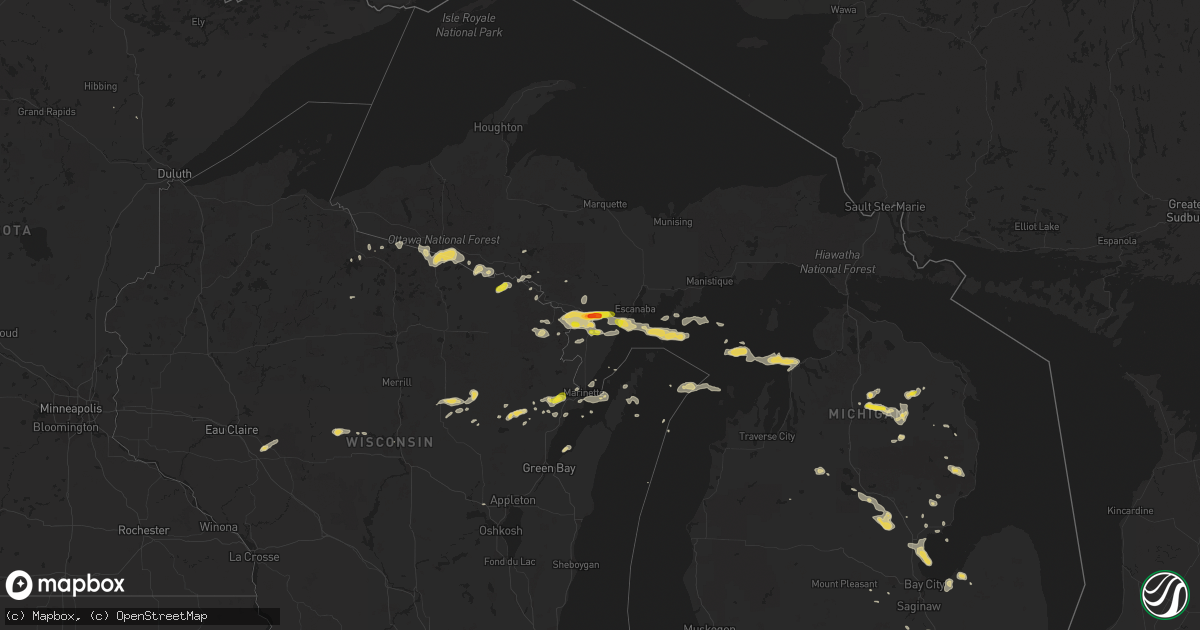 Hail map on September 2, 2015