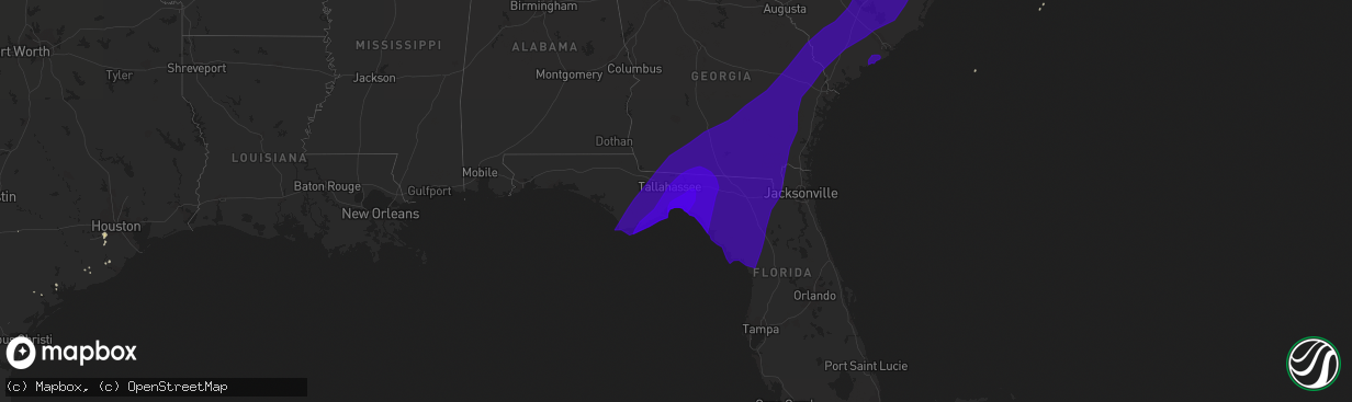 Hail map on September 2, 2016
