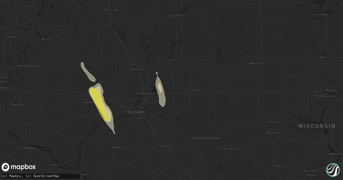 Hail map in Cadott, WI on September 2, 2017