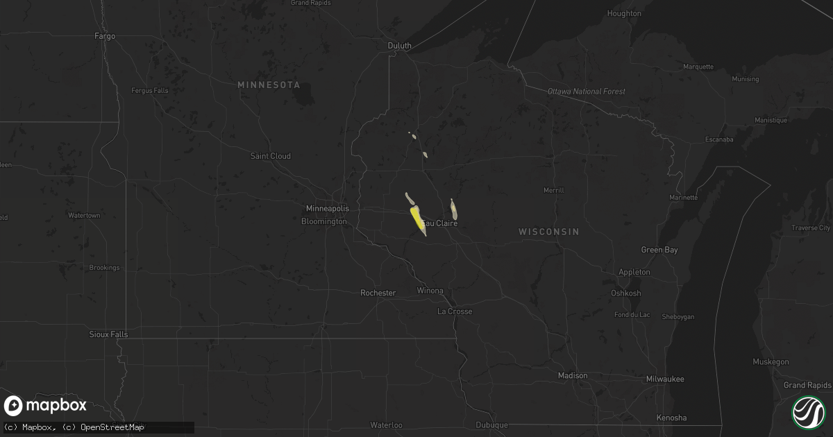 Hail map on September 2, 2017