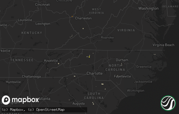 Hail map preview on 09-02-2018