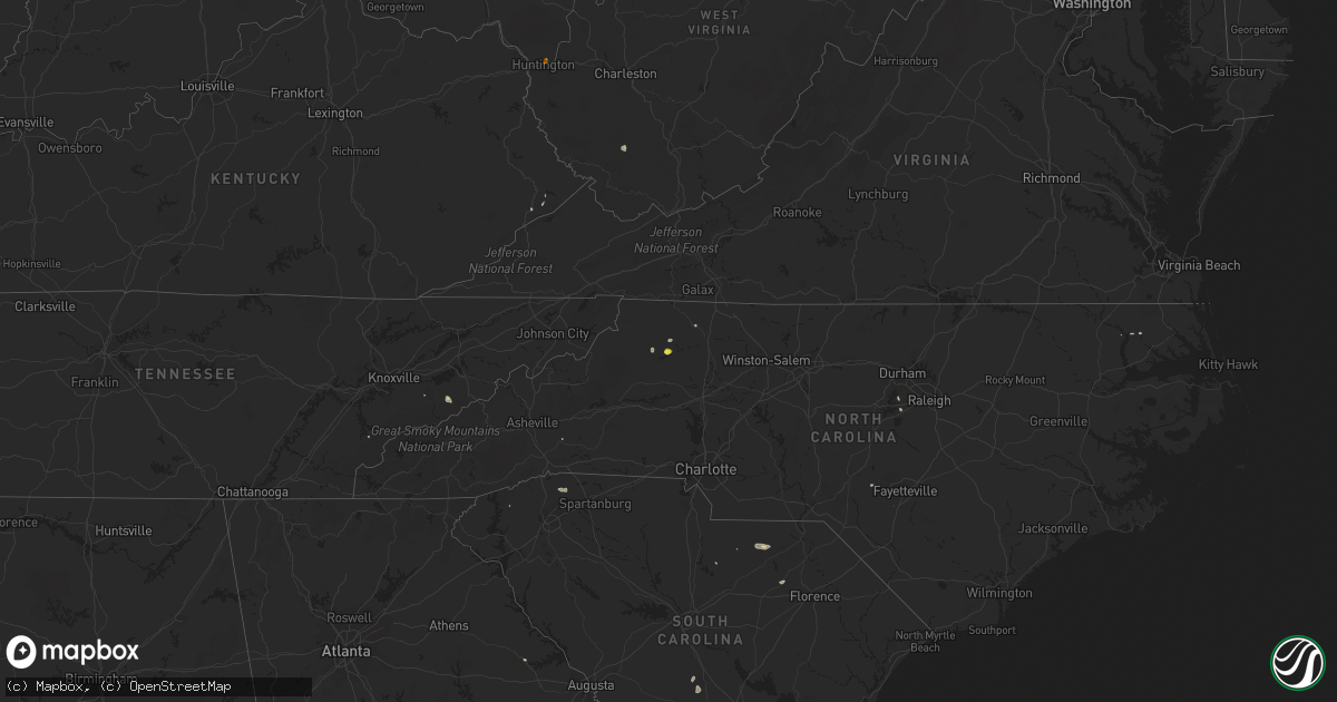 Hail map on September 2, 2018