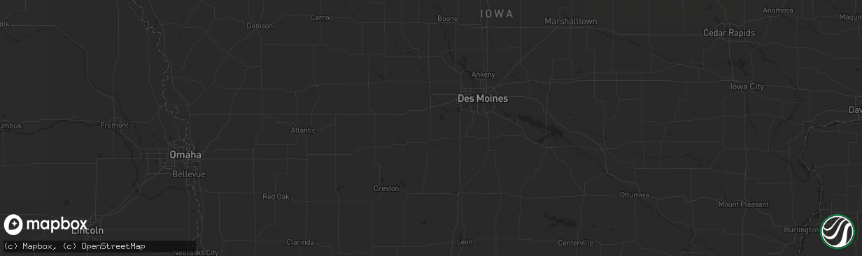 Hail map in Sayre, OK on September 2, 2020