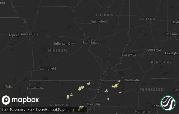 Hail map preview on 09-02-2020