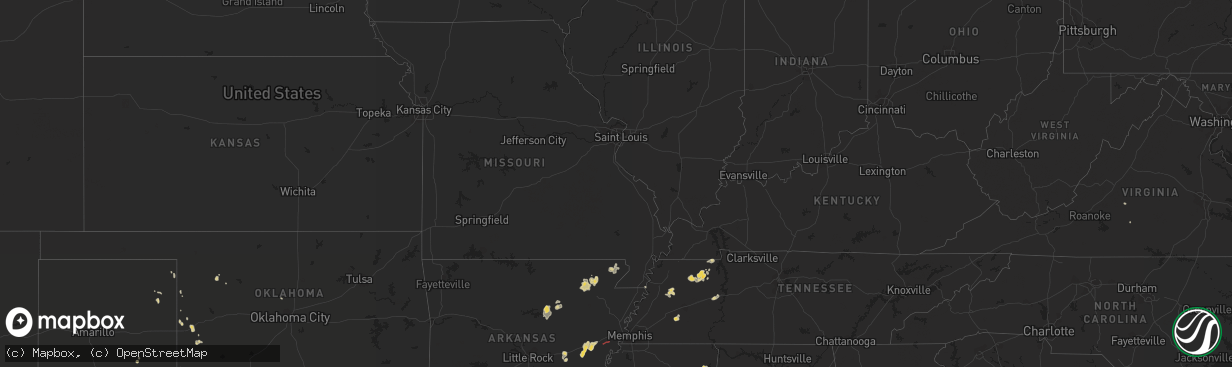 Hail map on September 2, 2020