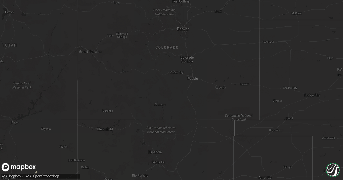 Hail map on September 2, 2023