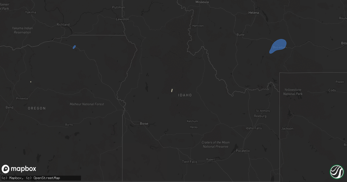 Hail map on September 2, 2024