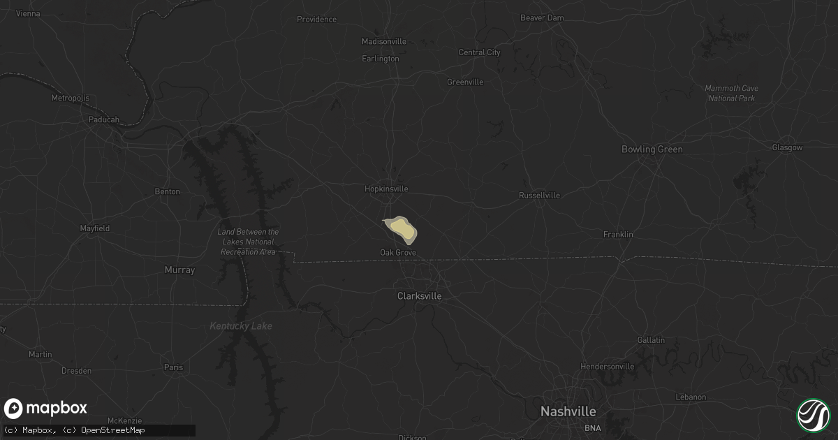 Hail map in Pembroke, KY on September 2, 2025