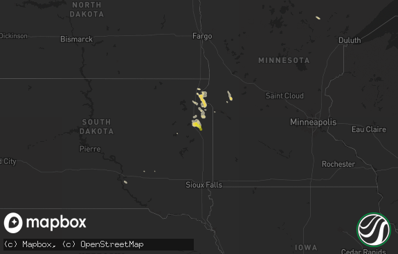 Hail map preview on 09-02-2025