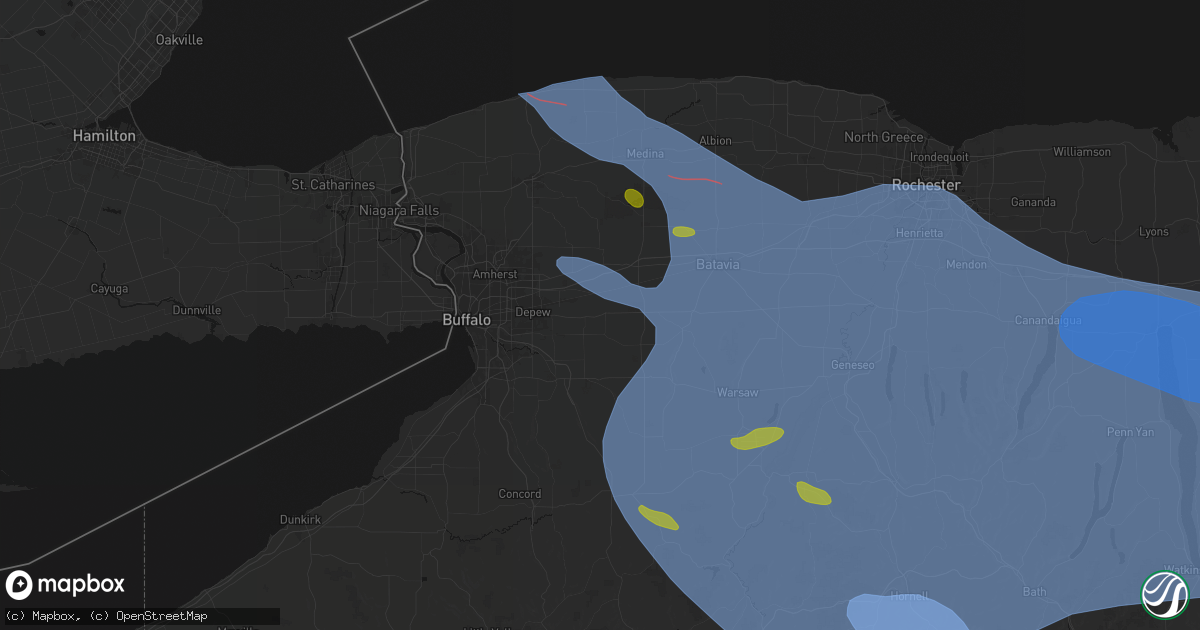 Hail map in Alden, NY on September 2, 2026