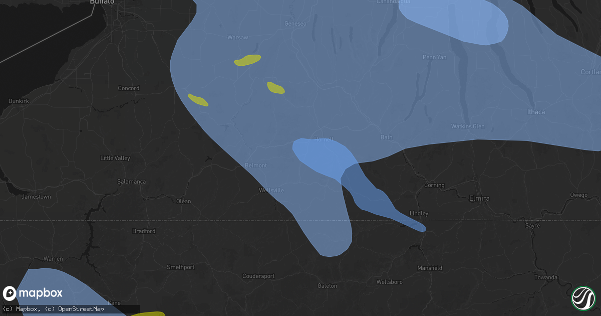 Hail map in Alfred Station, NY on September 2, 2026