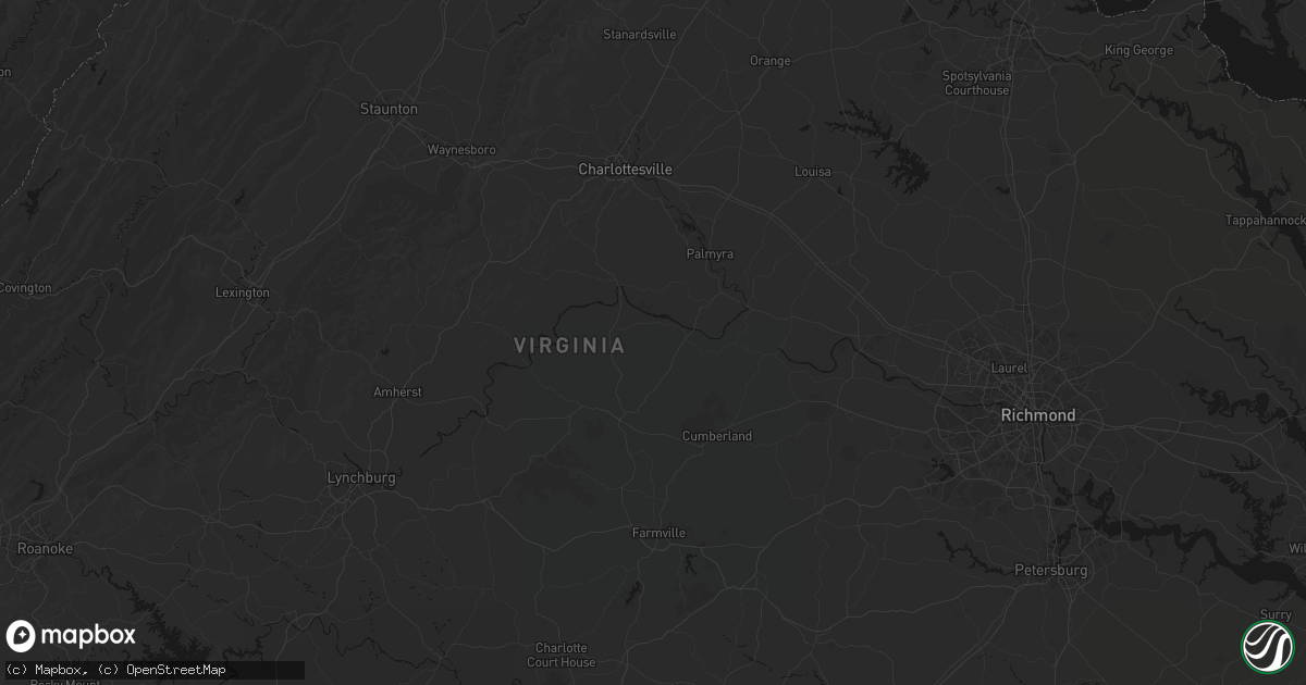 Hail map in Arvonia, VA on September 2, 2026