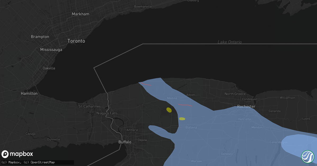 Hail map in Barker, NY on September 2, 2026