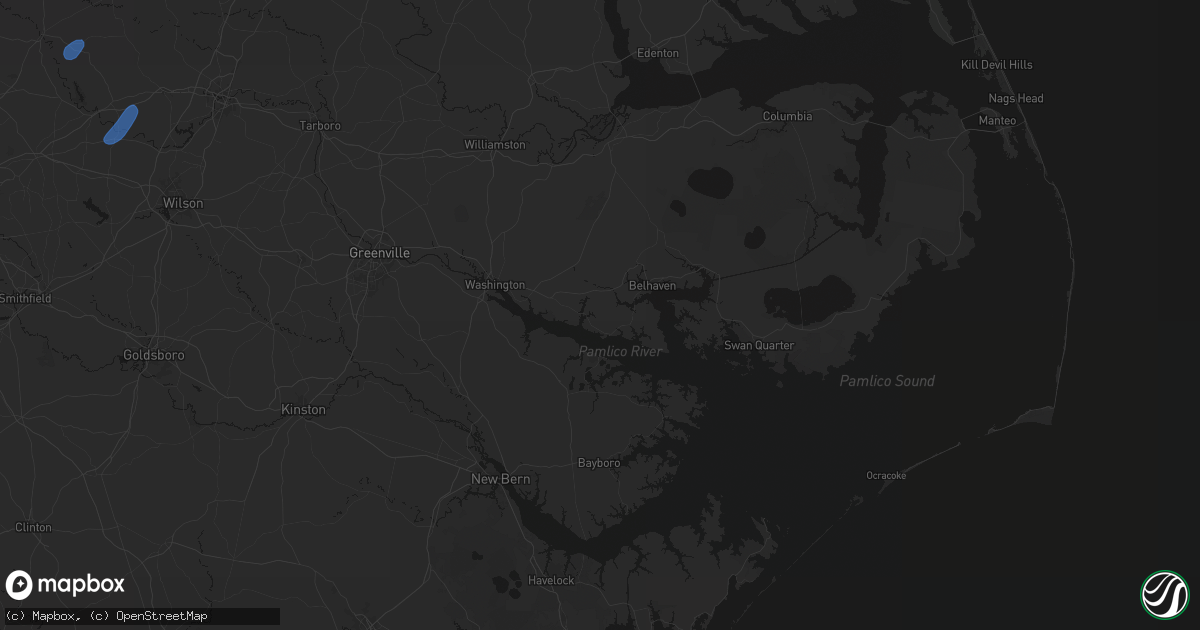 Hail map in Bath, NC on September 2, 2026
