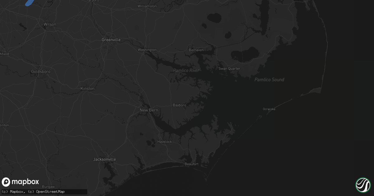 Hail map in Bayboro, NC on September 2, 2026