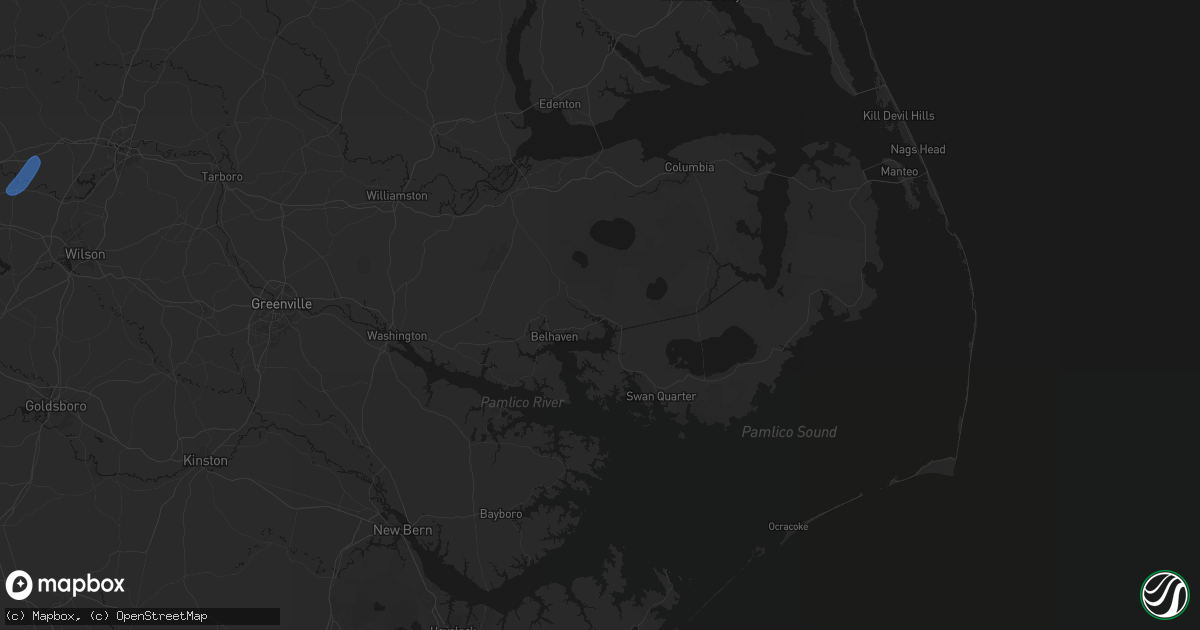 Hail map in Belhaven, NC on September 2, 2026