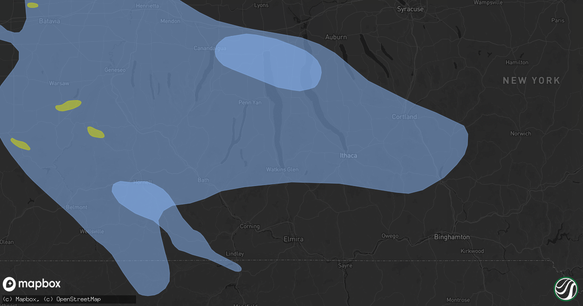 Hail map in Burdett, NY on September 2, 2026