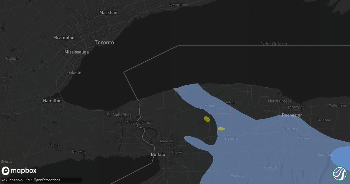 Hail map in Burt, NY on September 2, 2026