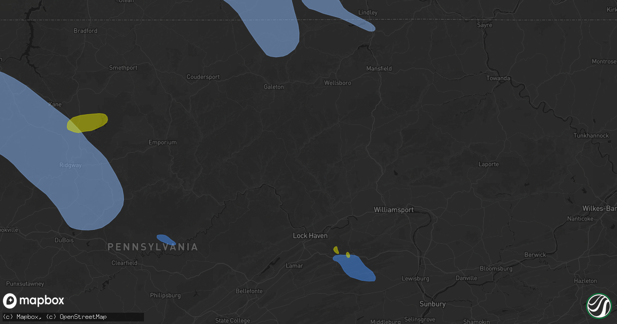 Hail map in Cammal, PA on September 2, 2026