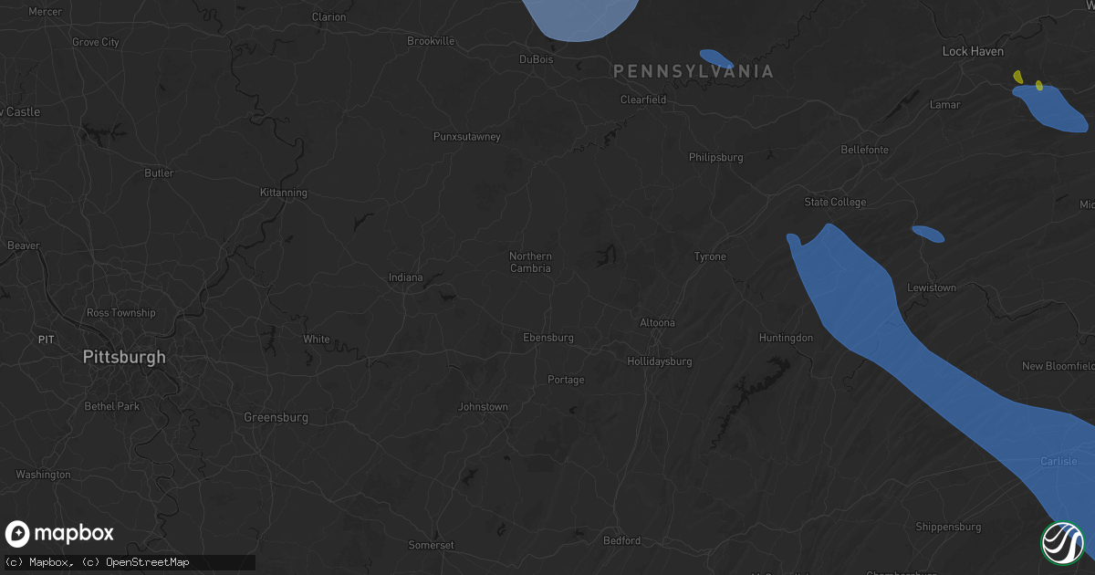 Hail map in Carrolltown, PA on September 2, 2026