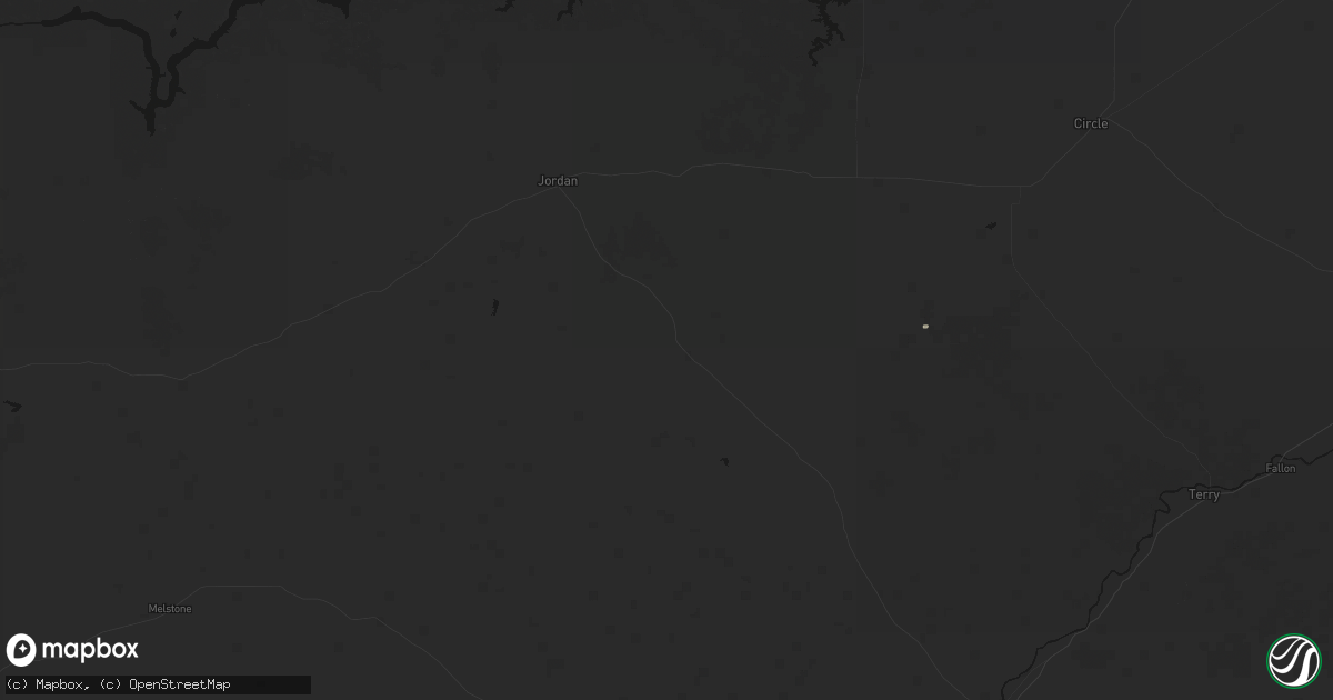 Hail map in Cohagen, MT on September 2, 2026