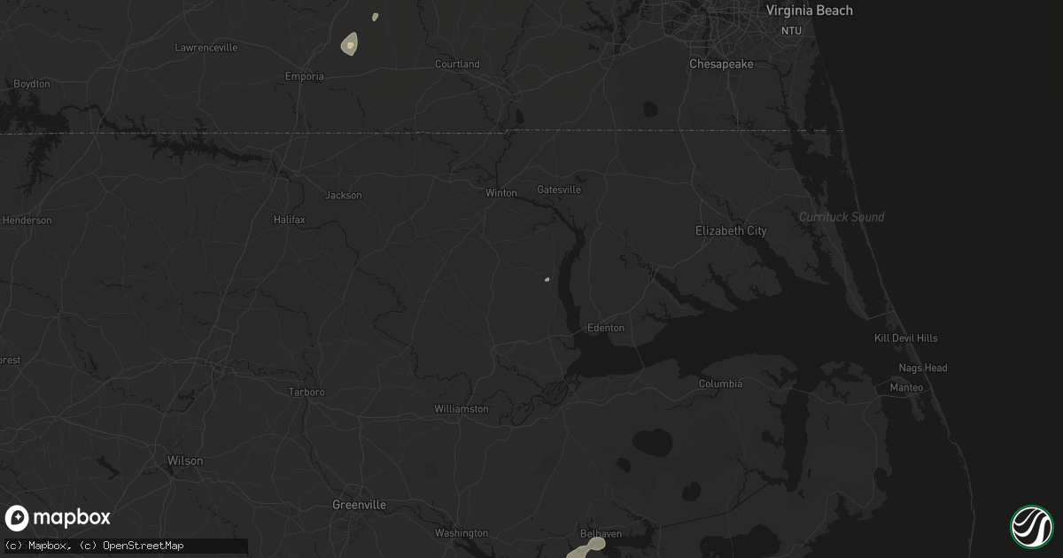 Hail map in Colerain, NC on September 2, 2026