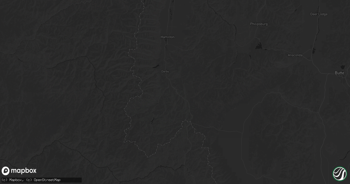 Hail map in Conner, MT on September 2, 2026