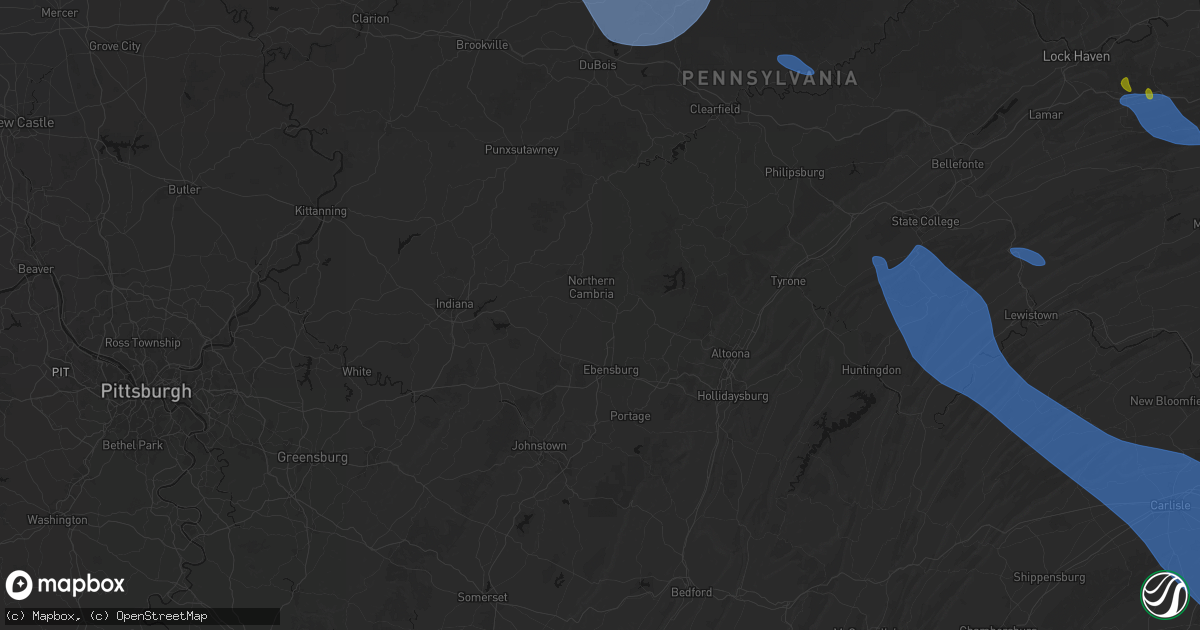 Hail map in Elmora, PA on September 2, 2026