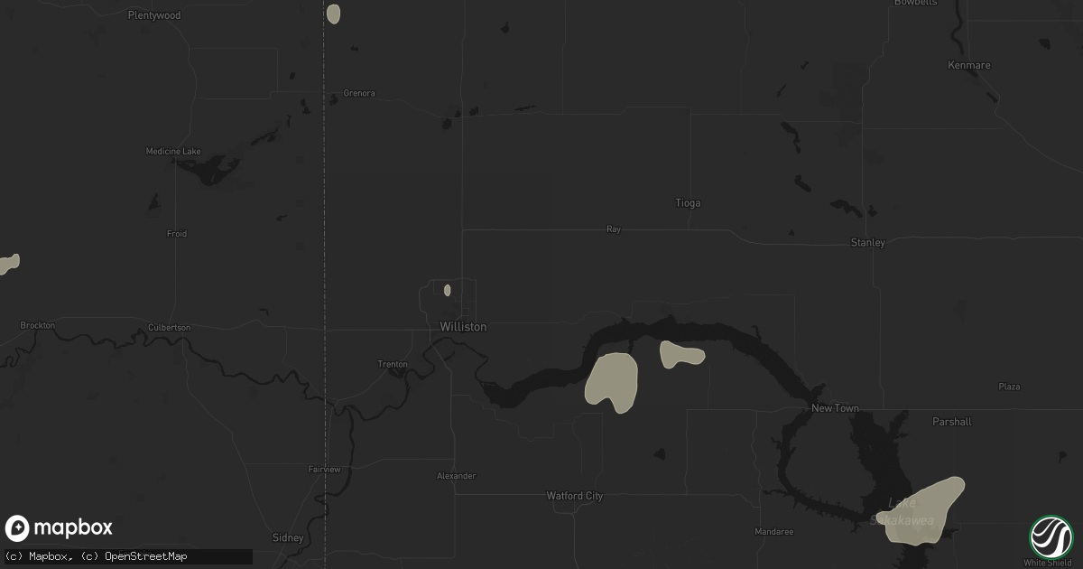 Hail map in Epping, ND on September 2, 2026