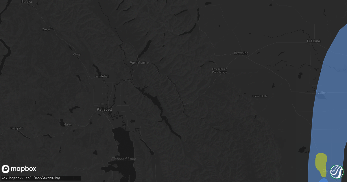 Hail map in Essex, MT on September 2, 2026