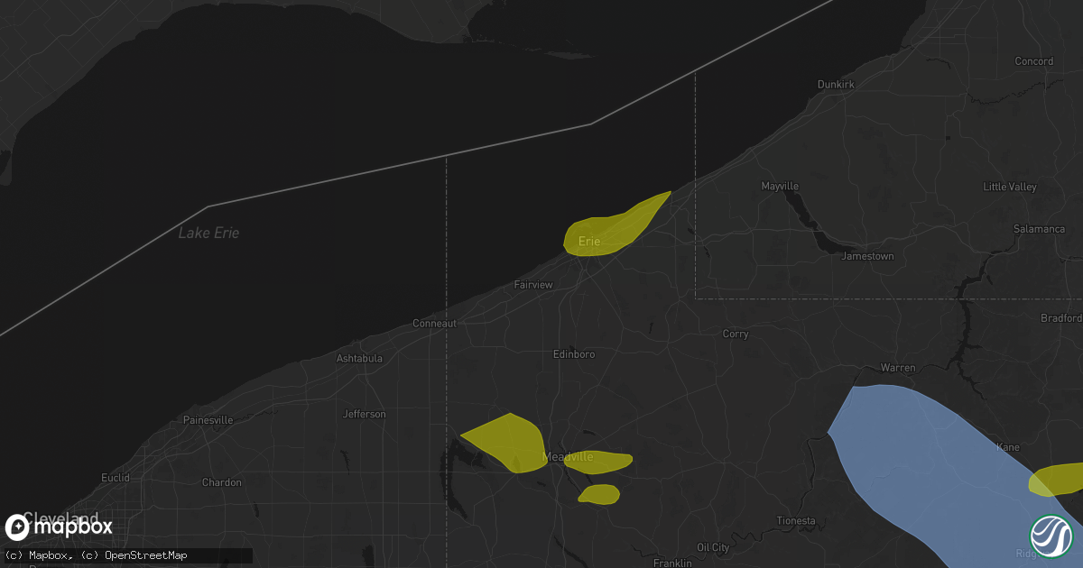 Hail map in Fairview, PA on September 2, 2026