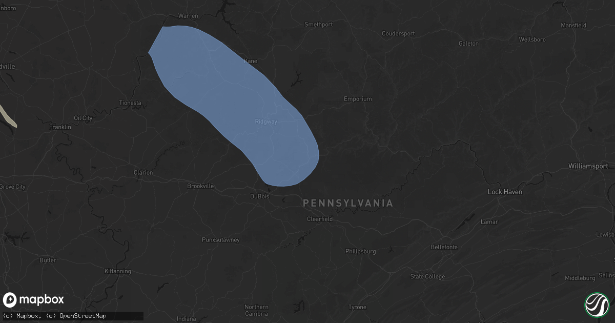Hail map in Force, PA on September 2, 2026