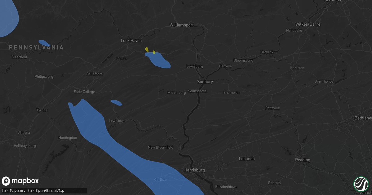 Hail map in Freeburg, PA on September 2, 2026