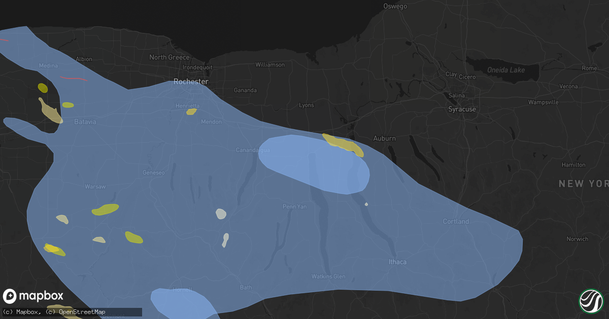 Hail map in Geneva, NY on September 2, 2026