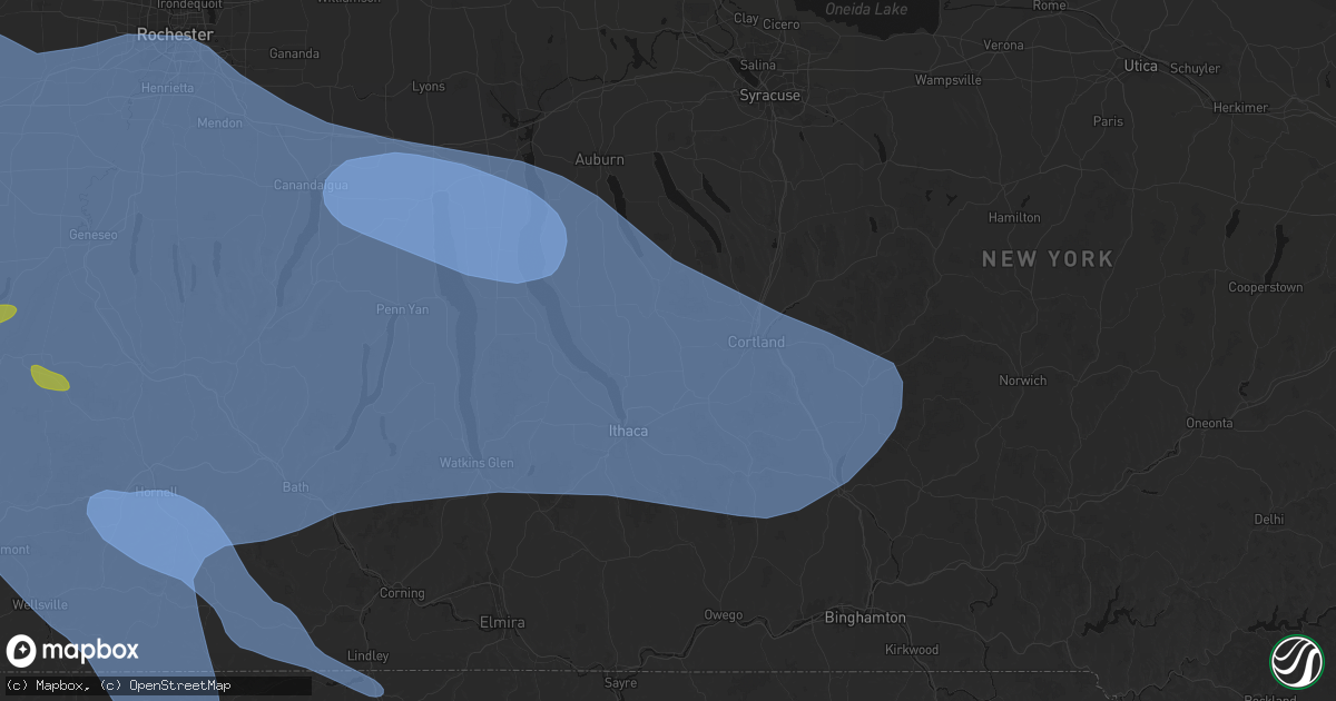 Hail map in Groton, NY on September 2, 2026