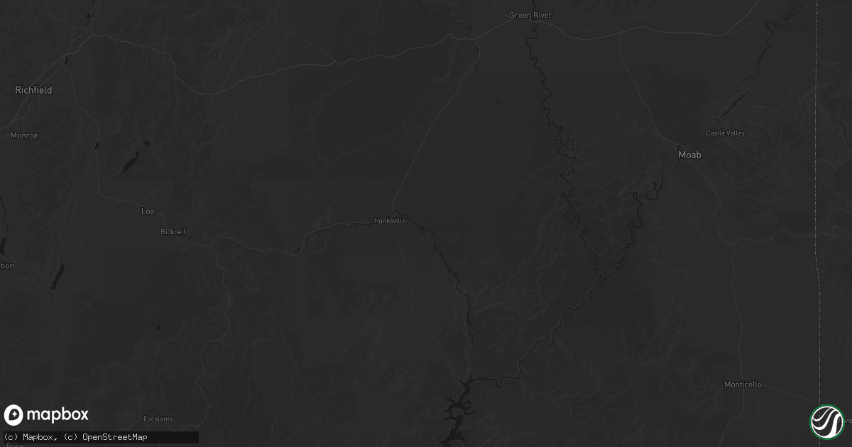 Hail map in Hanksville, UT on September 2, 2026