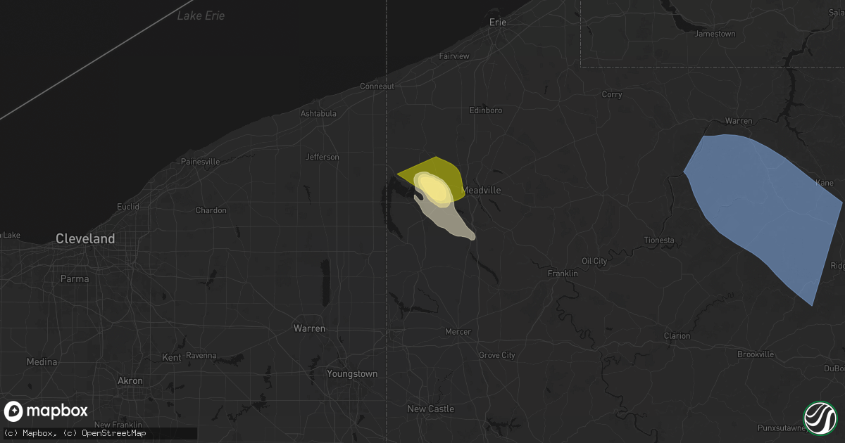 Hail map in Hartstown, PA on September 2, 2026