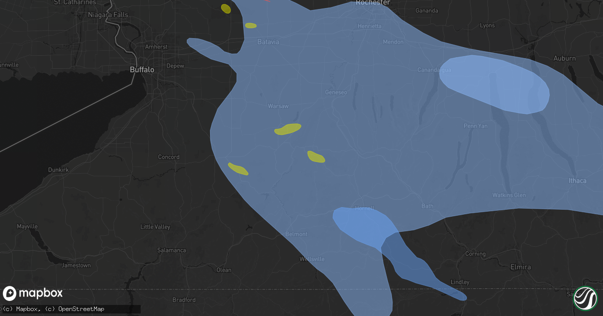 Hail map in Hunt, NY on September 2, 2026