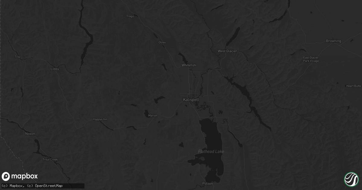 Hail map in Kalispell, MT on September 2, 2026